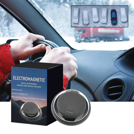 1X Electromagnetic Car Snow Removal Device, Portable Car Defroster, Efficient Ice Melting Deicer Tool