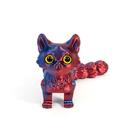 16CM Articulated Joints 3D Printed Cat Toys PLA Fidget Toy New Cat Figurine Gift