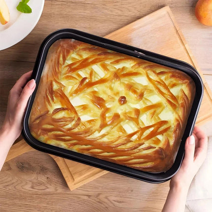 28cm Rectangular Non‑Stick Springform Cake Tin – Baking Tray for Cakes & Desserts