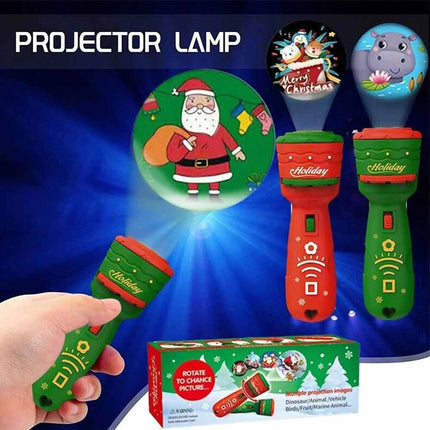 24 Pattern Christmas Slide Projector Handheld Torch Lamp Flashlight Kid Toy Gift