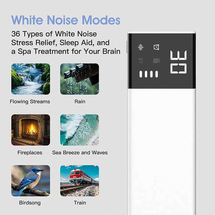 Under Pillow Bone Conduction Speaker, Bluetooth White Noise Machine with Timer & TF Card for Side Sleepers Travel