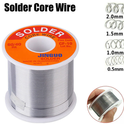 100g 0.5/1/1.5/2mm  Tin Lead Rosin Core 2% Flux Solder Soldering Wire 60/40 Reel