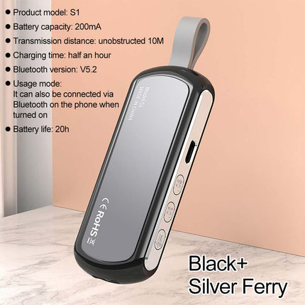 Under Pillow Bluetooth 5.2 Speaker, Rechargeable Sound Box for Travel & Sleep