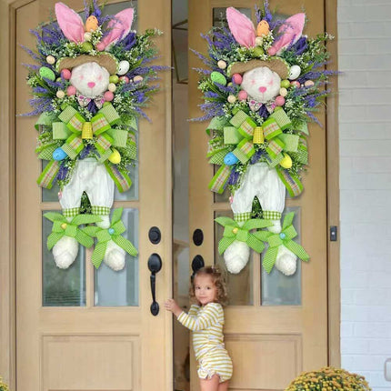 Easter Bunny Rabbit Wreath Decor Front door Party Decor Wedding Decor Spring