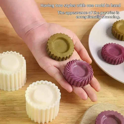 2 Pack 2‑in‑1 Double‑Ended Double‑Sided Pastry Mold, Handmade DIY Baking Mould for Pastry Making