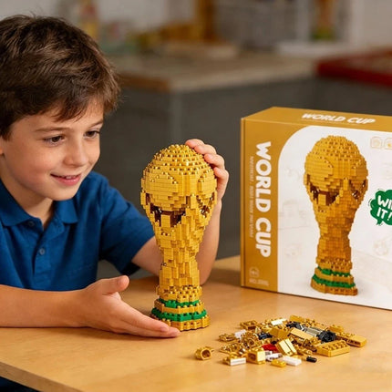 500Pcs World Cup Trophy Building Blocks Kids Educational DIY Construction Toy Gift