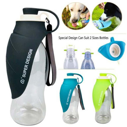 580mL Puppy Dog Cat Pet Water Bottle Cup Drinking Outdoor Travel Portable Feeder