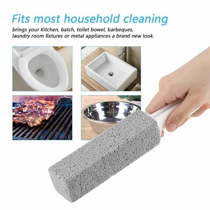 2X Pumice Stone Wand Tile Cleaning Stains Brush Cleaner Tool Toilet Bowl Bathtub