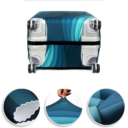 Colorful Elastic Luggage Protective Cover Fit 25-28 Inch Travel Trolley Suitcase