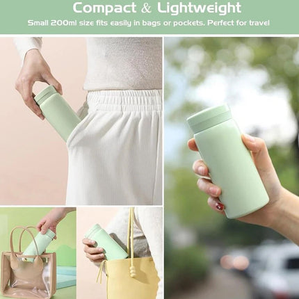 200ml Mini Stainless Steel Vacuum Coffee Thermos Water Bottle