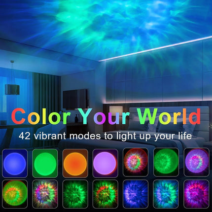 Smart Nebula Galaxy Projector LED Star Night Light - Ceiling & Wall Projection Lamp for Bedroom Decor