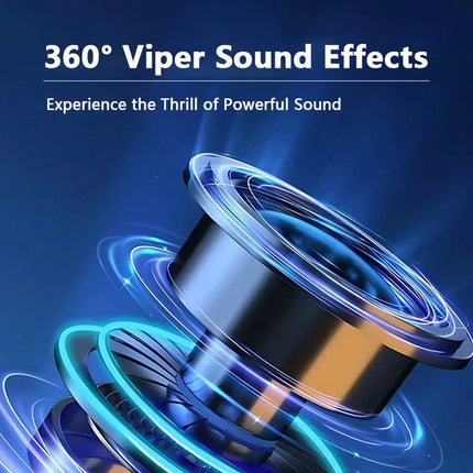 Small Mini Bluetooth Speaker Portable Wireless, Heavy Bass Loud Sound with RGB LED Light