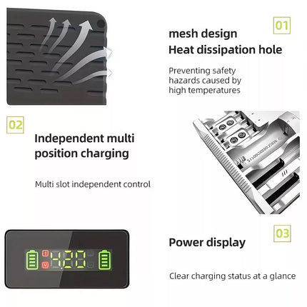 LCD Smart Battery Charger For AAA AA 9V Ni-MH Ni-CD Rechargeable Batteries