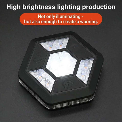 360° Rotating LED Magnetic Car Warning Light High-Visibility Flashing Emergency Beacon