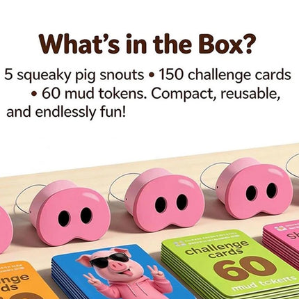 The Oinkcredible "You Laugh You Lose" Party Game - 5 Pieces, 2026 Pig Snout Game