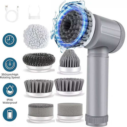 Electric Spin Scrubber Powerful Turbo Scrub Cleaning Brush Cordless Rechargeable