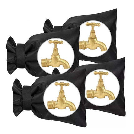 4X Outdoor Tap Frost Protector Cover, Reflection Thermal Insulation Jacket for Outside Faucets