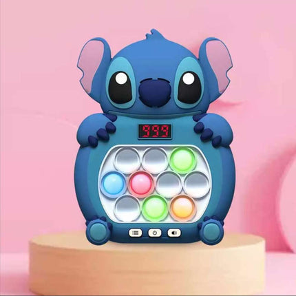 Stitch Pop Push Game Controller Sensory Fidget Electronic Sound Light Kids Toys