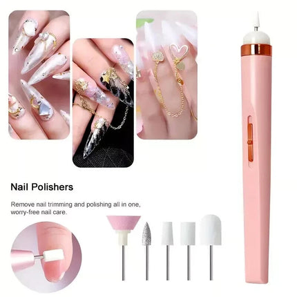 Electric Nail File Drill Portable USB Manicure Pedicure Machine Set Professional