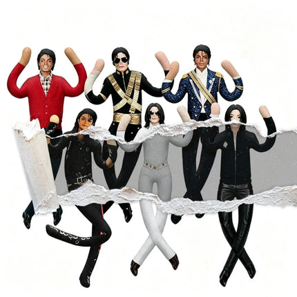 6PCS 28cm Abstract Jointed Plush Doll, Movable Joint Collectible Display Toy