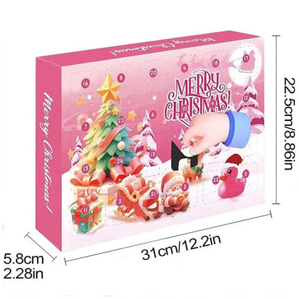 Christmas Countdown Calendar Pink Duckling Daily Surprise Blind Box Christmas Arrival Calendar