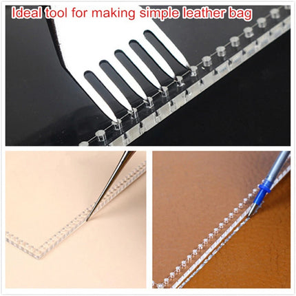 5pcs DIY Leather Coin Purse & Wallet Acrylic Template – Leather Craft Pattern Stencil
