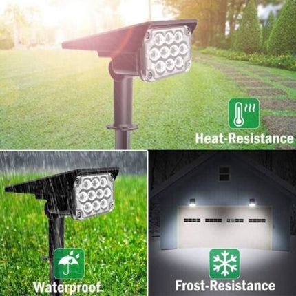 RGB 10 LEDs Garden Solar Lights Outdoor Landscape Yard Light Lawn Lamp Spotlight