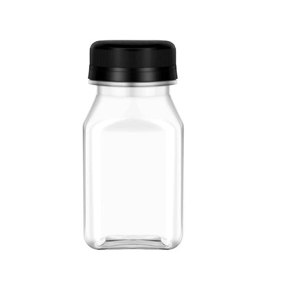 10PCS Mini Juice Bottles 4oz Plastic Shot Bottle Clear Containers Food Grade PET
