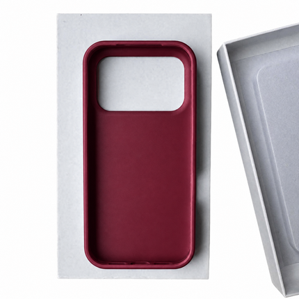 Burgundy aluminium-look phone case for iPhone 17 Pro Max - view 6