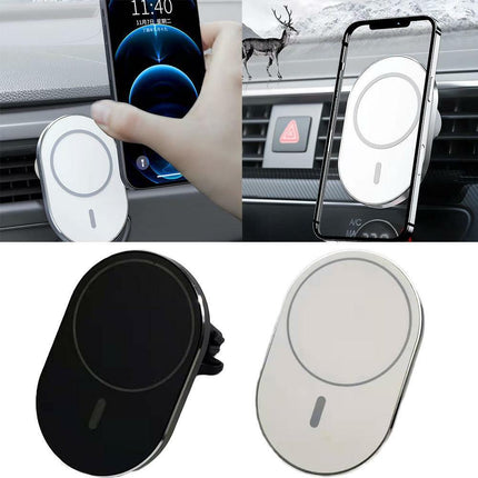 15W Car Magnetic Wireless Fast Charger Mount Holder For iPhone 15 14 13 Pro Max